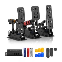 SIMSONN Black Plus X Hydraulic Pedal Accelerator+Clutch+Brake Racing Simulation Pedal without Base Plate