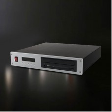 (Silvery Panel+Black Body) AC220V Classic IDE Desktop CD Drive to CD Player DIY Kit Modified HiFi CD-ROM Controller with Shell