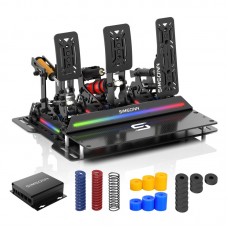 SIMSONN Pro X Ultra Hydraulic Pedals (Accelerator+Clutch+Brake) Racing Game Simulator Pedals with Base Plate and Heel Plate