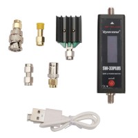 SW-33PLUS Mini VHF/UHF 125-525MHz Standing Wave Power Meter 100W with 4 Connectors and Dummy Load
