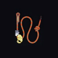 Arborist Rope Grab Fall Arrest Device Rope Ascender Descender with 12mm 5.8M (19FT) Orange Rope