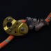 Arborist Rope Grab Fall Arrest Device Rope Ascender Descender with 12mm 15.8M (51.81FT) Orange Rope