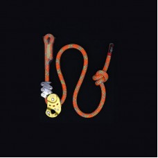 Arborist Rope Grab Fall Arrest Device Rope Ascender Descender with 12mm 15.8M (51.81FT) Orange Rope