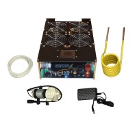 5000W Induction Heater Kit with 4-Fan Mainboard Heating Coil Water Pump and 12V 2A Power Supply