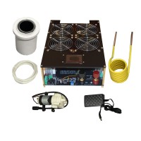 5000W Induction Heater Kit w/ Mainboard Heating Coil 70mL Crucible Water Pump & 12V 2A Power Supply