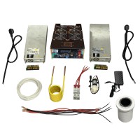 5000W Induction Heater w/ 70mL Crucible Water Pump 12V 2A Power Supply & 48V 3000W Power Supplies