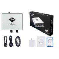 AINMC M2 Stereo Converter Sound Card Converter (with Connector for Apple) for Live Streaming