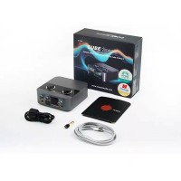 ICON 2NanoS USB Audio Interface 2-In 2-Out Compact Live Sound Card w/ 1.3" Color Display Level Meter