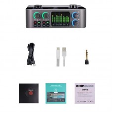 iCON 4Nanos USB Audio Interface 4-In 4-Out Professional Sound Card w/ 2" Full-Color LCD Level Meter