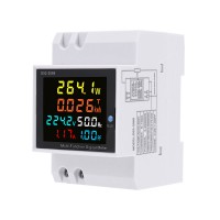 D52-2066 6-In-1 Single-Phase Digital Electric Meter (AC 40-300V with External Current Transformer)