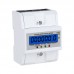 LYD5886 3-Phase 4-Wire 4P 5–100A Mini Energy Meter Digital Electric Meter for 35mm DIN Rail Mount
