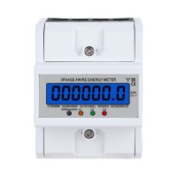 LYD5886 3-Phase 4-Wire 4P 10–100A Mini Energy Meter Digital Electric Meter for 35mm DIN Rail Mount