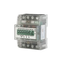 XTM024 3-Phase 4-Wire 4P 10–100A Electric Meter Energy Meter with LCD Display for DIN Rail Mount