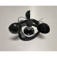 Black Mini Wind Speed Sensor 200KM/H 2-Wire Self Power Generation Air Velocity Transducer