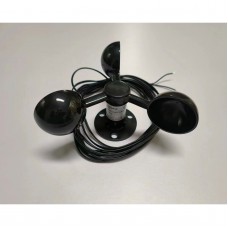 Black Mini Wind Speed Sensor 200KM/H 2-Wire Self Power Generation Air Velocity Transducer