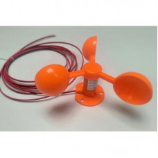 Orange Mini Wind Speed Sensor 200KM/H 2-Wire Self Power Generation Air Velocity Transducer