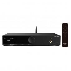 SMSL Black AS400 Power Amplifier 165Wx2 High Power HiFi Audio Decoder Built-in Low Noise MM Vinyl Mic Amplifier