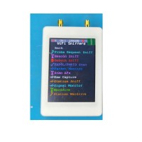 Portable ESP32 Marauder Development Board 1.7.2 Firmware GPS Positioning 2.8-inch Screen with White 3D-printed Shell