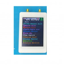 Portable ESP32 Marauder Development Board 1.7.2 Firmware GPS Positioning 2.8-inch Screen with White 3D-printed Shell