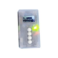 Semi-transparent Mini 5G/2.4G Dual Band WiFi Tester BW16 Development Board WiFi Module with 0.96-inch OLED Screen