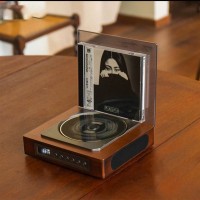 THINKYA DVP-560 Portable HiFi CD Player Bluetooth5.0 Retro Album Player 2.0 Stereo Speaker