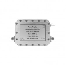 30MHz - 6.5GHz Ultra-wide Band 36dB 2W RF Power Amplifier High Quality RF Accessory with SMA Female Connector