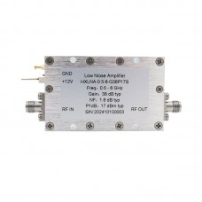HXLNA-0.5-6-G38P17S 500MHz - 6GHz RF Microwave Low Noise Amplifier 38dB High Quality RF Accessory with SMA Female Connector
