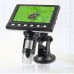 DM7C-B1 50-1000X Digital Zooming Microscope 1-Million Pixel Industrial Electronic Microscope with 4.3-inch Screen