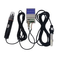 3-in-1 Rail Mount PH EC Temp Meter PH EC Meter Plastic Electrode RS485 for Agriculture Aquaculture