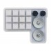 YYR4 Custom Mechanical Keyboard 12-Keypad Brown Switch with Lettering for Photo Editors Illustrators Designers