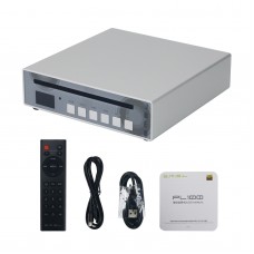 SMSL Silvery PL100 Digital CD Player Support for MQA Decoding Headphone Amplifier with Remote Control