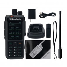 HamGeek UV-98 Plus 10W 1024CH Walkie Talkie VHF UHF Transceiver (Standard Version) w/ 3-Section Display
