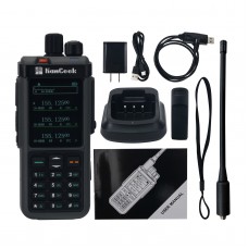 HamGeek UV-98 Plus 10W 1024CH Walkie Talkie VHF UHF Transceiver Standard Version + Programming Cable