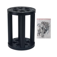 TeSeek MT-Max 200mm (7.9") Heavy-Duty EQ Mount Pier Extension (Black) for iOptron CEM60 and CEM70