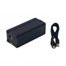 AES to Analog Converter DAC with AES Digital Input to 3.5mm Output Supports 16–32bit, 44.1–192KHz