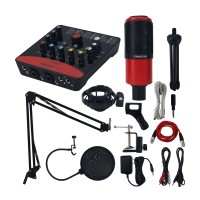 ICON UPOD PRO USB Sound Card + PC-K320 Condenser Microphone + Mic Boom Arm + Tripod Stand + Cables