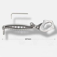 Xinda H Series Descender1 Multifunctional Stainless Steel Climbing Descender Big Dipper Descender for 10.5mm Ropes
