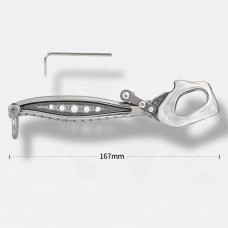 Xinda H Series Descender1 Multifunctional Stainless Steel Climbing Descender Big Dipper Descender for 10.5mm Ropes