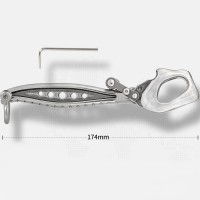 Xinda H Series Descender2 Multifunctional Stainless Steel Climbing Descender Big Dipper Descender for 12mm Ropes