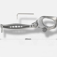Xinda H Series Extended Version Multifunctional Stainless Steel Climbing Descender Big Dipper Descender for 13-16mm Ropes