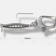 Xinda H Series Extended Version Multifunctional Stainless Steel Climbing Descender Big Dipper Descender for 13-16mm Ropes
