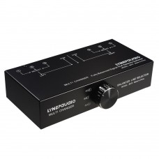 B072 3-IN 1-OUT Audio Switch Fully Balanced XLR Audio Source Signal Selector Passive Stereo Selector