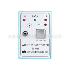 SL-035 ESD Wrist Strap Tester Wall-Mountable Anti-Static Wrist Strap Tester with 750KΩ–10MΩ Range