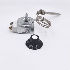 ARB-33-204Q Fryer Thermostat RX-1-36 Replacement 204°C 0.67A 5V DC (1/4" NPT 200°F-400°F) + Knob