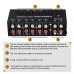 B080 6-IN 2-OUT Audio Switcher RCA Stereo Signal Source Selection Switcher Plug and Play L/R Simultaneous Switch
