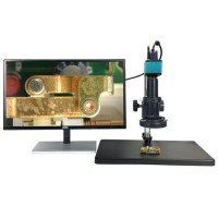 DT-VGA500 Industrial Digital Microscope with 30–180X VGA Display for Lab Electronics Inspection