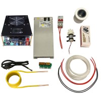 4KW Induction Heater Kit with Water Pump + 12V Power Supply + 70mL Crucible + 48V 4000W Power Supply