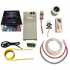 4KW Induction Heater Kit with Water Pump + 12V Power Supply + 70mL Crucible + 48V 4000W Power Supply
