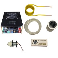 4KW Induction Heater Kit Mainboard + Heating Coil + Water Pump + 12V Power Supply + 150mL Crucible
