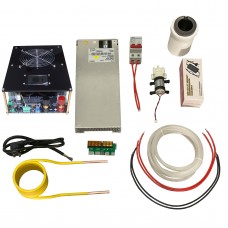 4KW Induction Heater Kit w/ Water Pump + 12V Power Supply + 150mL Crucible + 48V 4000W Power Supply